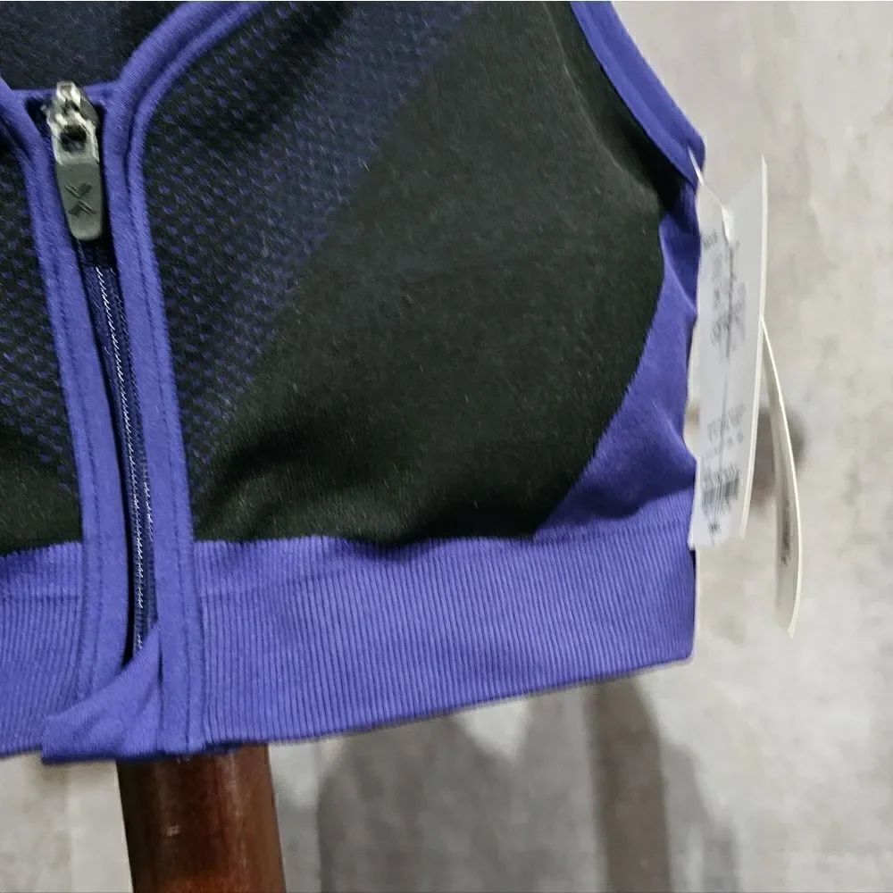Women's XERSION Move Front Zip Yoga Bra Small - Picture 2 of 3